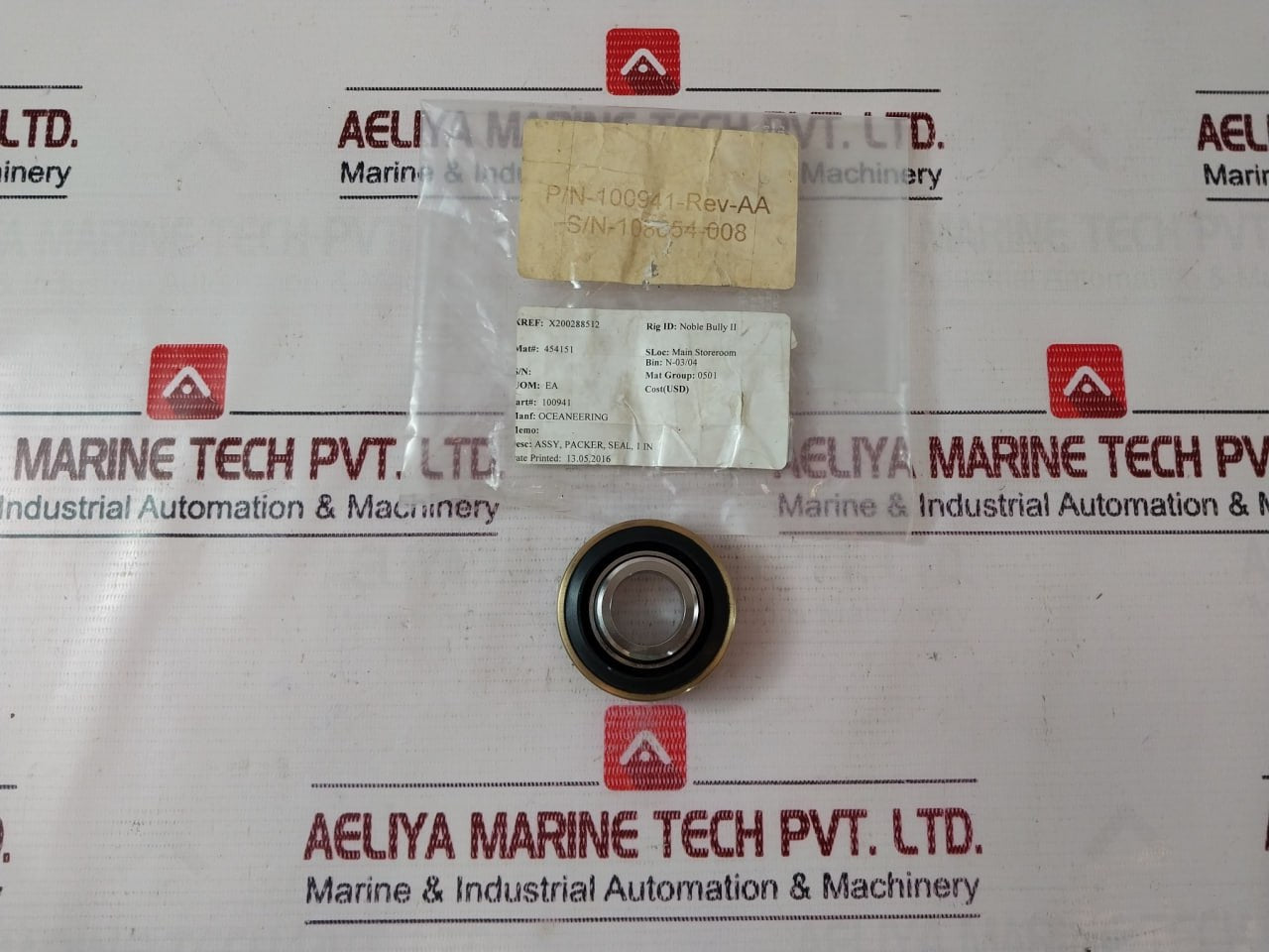 OCEANEERING 101028 Seal Packer Assembly, Revision AA