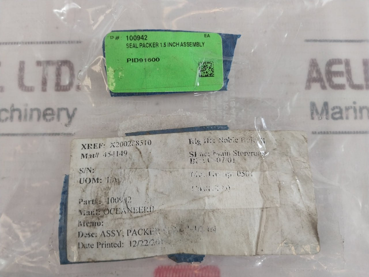 Oceaneering 101045-C Seal Packer 1.5 Inch Assembly M0218737