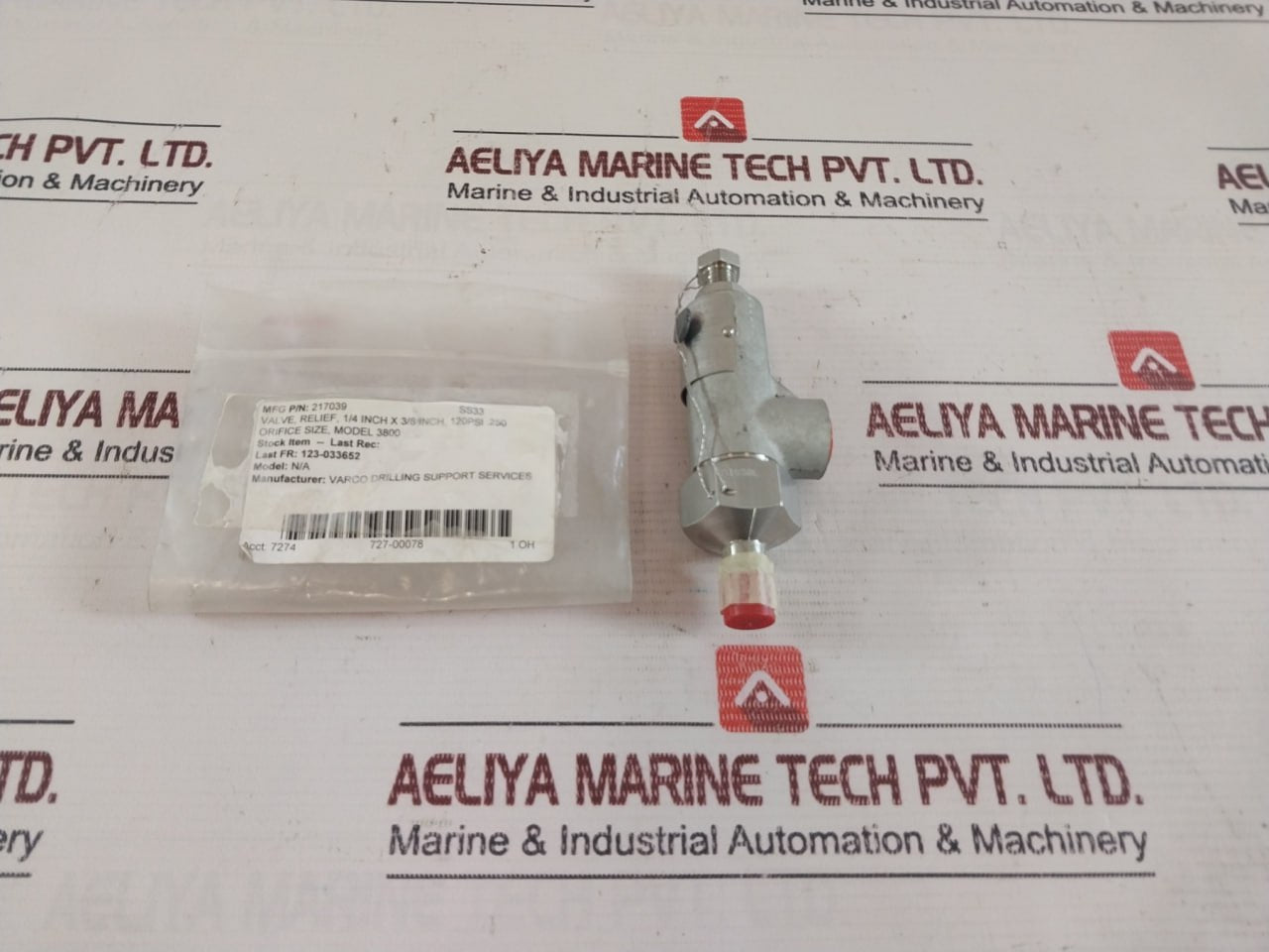 FLUID MECHANICS 38200-2110 Safety-Relief Valve 1/4 Inch X 3/8 Inch 120 PSI