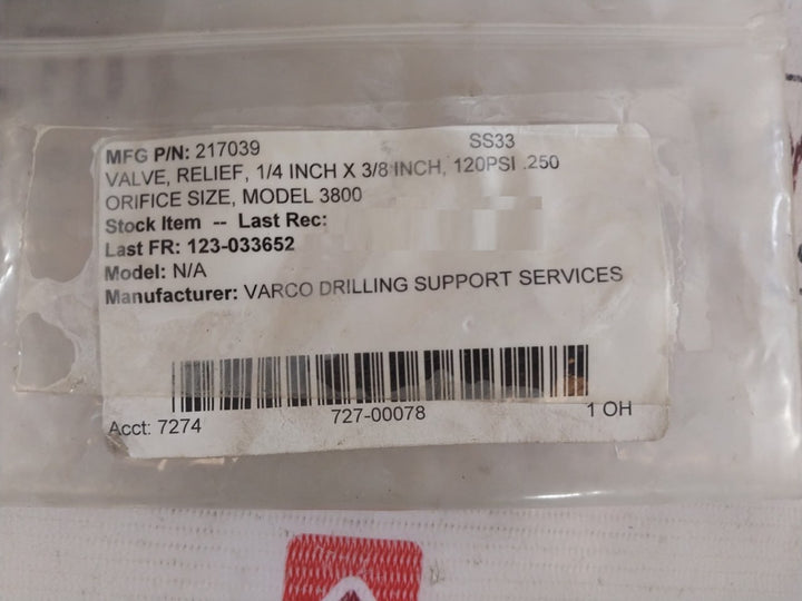 FLUID MECHANICS 38200-2110 Safety-Relief Valve 1/4 Inch X 3/8 Inch 120 PSI