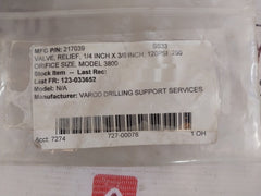 FLUID MECHANICS 38200-2110 Safety-Relief Valve 1/4 Inch X 3/8 Inch 120 PSI