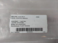 Flakt Woods Ctga-99-01 Air Handler Control Manual Knob Kit
