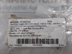 Eaton 10316H2168 Rotary Head Limit Switch 3/4 IN Hole Brass