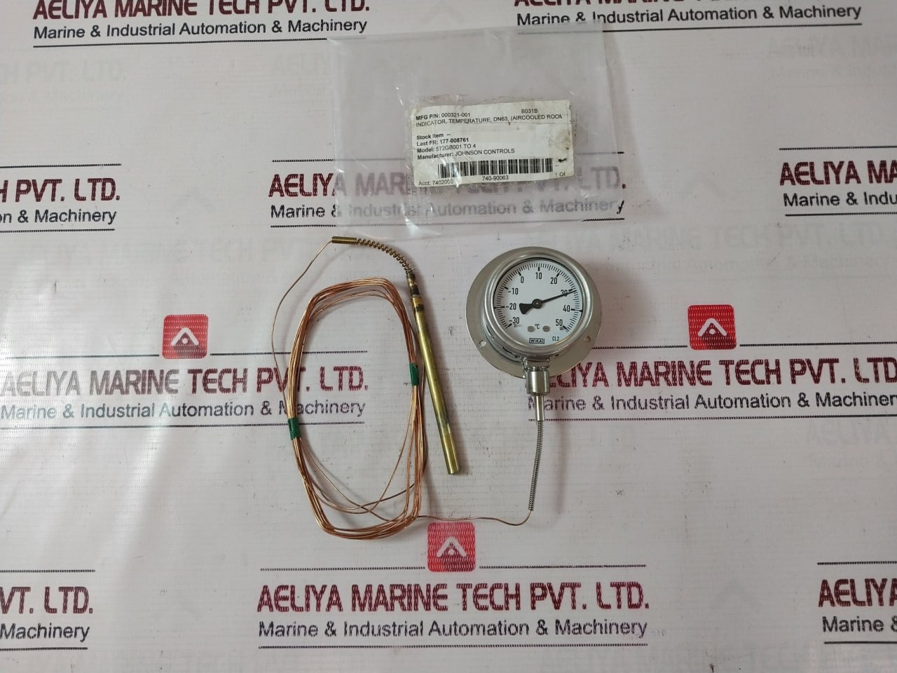 Wika 000321-001 Temperature Indicator -30 To 50 Celsius