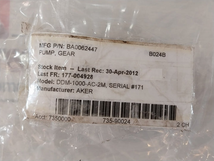Marzocchi ALP2-S-12 Hydraulic Gear Pump DDM-1000-AC-2M
