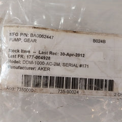 Marzocchi ALP2-S-12 Hydraulic Gear Pump DDM-1000-AC-2M
