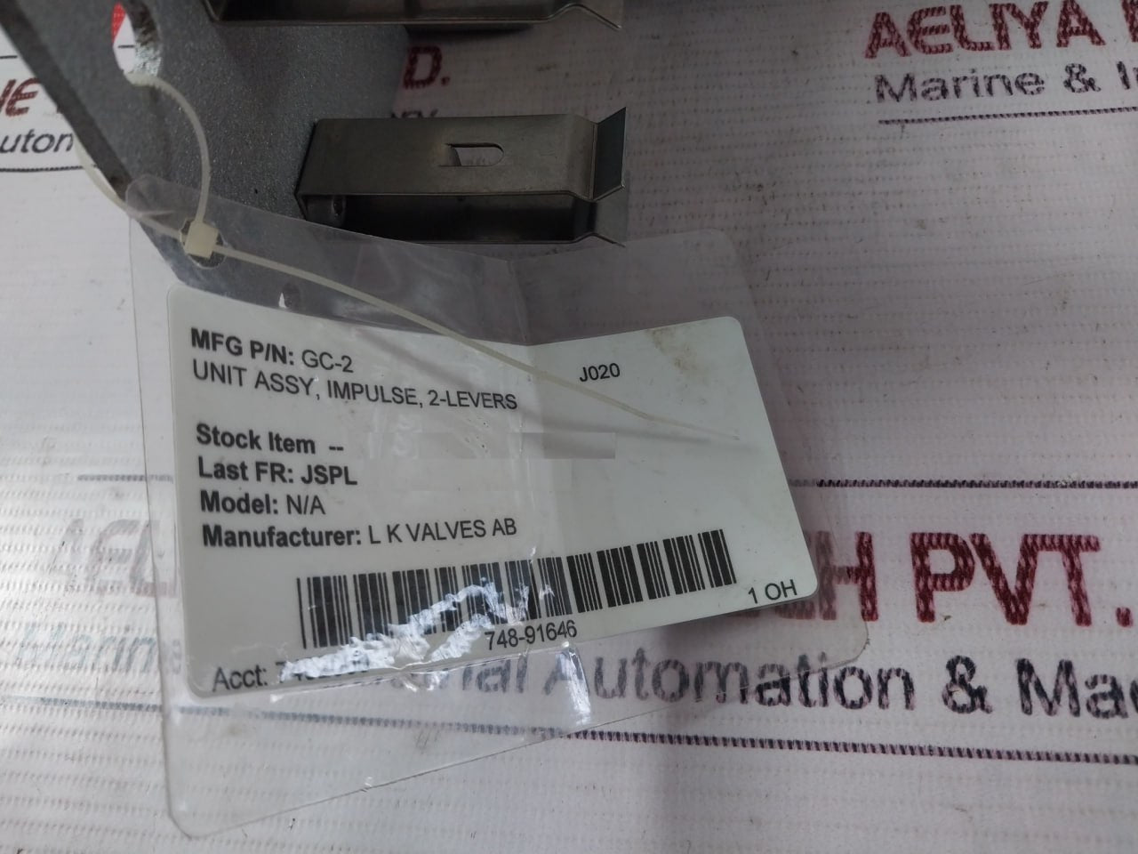 LK Valves GC-2 Hydraulic Control Station With 2 Control Handles