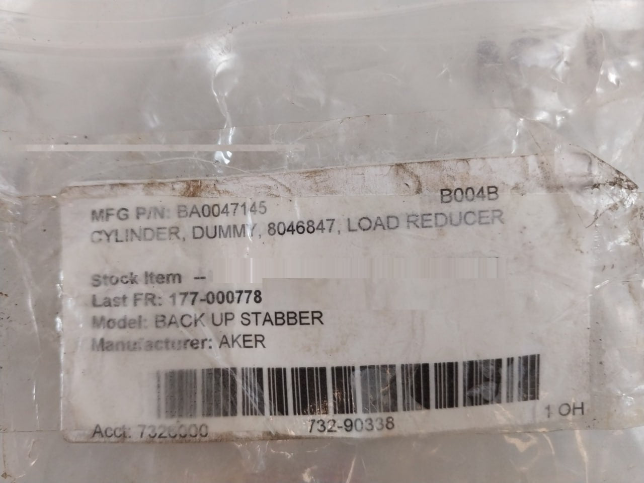 Aker Solutions 8046847 Cylinder CYL 40/25 X 10