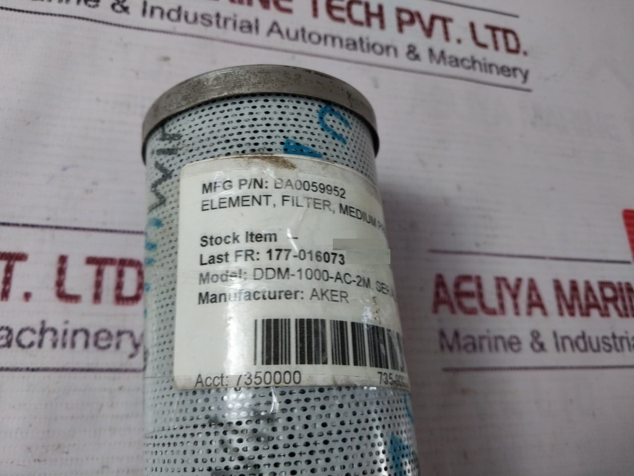 Aker Mhwirth Ba0059952 Medium Pressure Filter Element