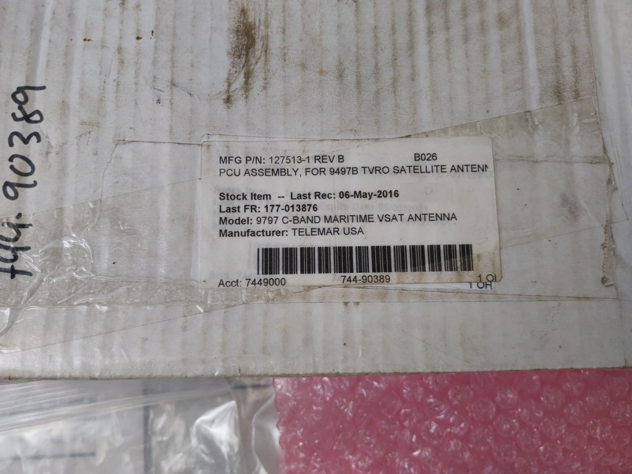 Seatel 127513-1 Pcu Enclosure Assy Xx97B Std With Gps Antenna Kit 135384 Rev.B
