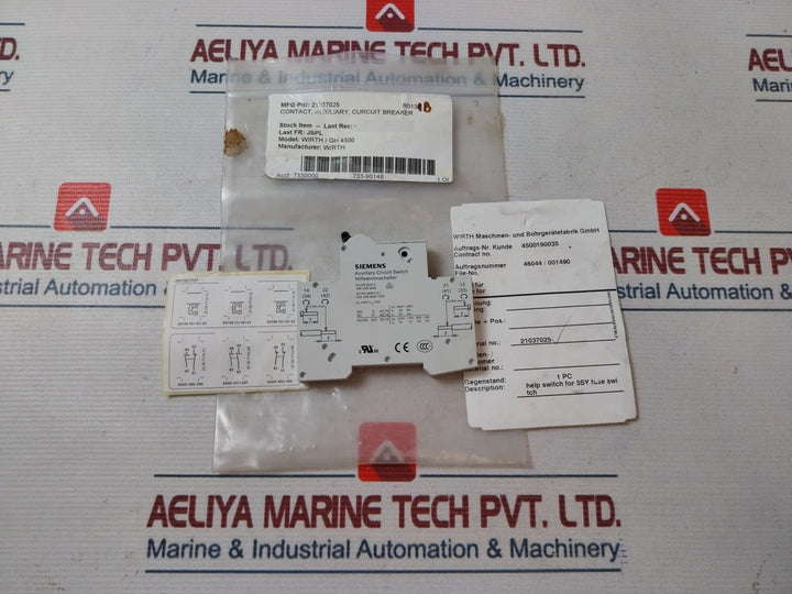 Siemens 5ST3010 Auxiliary Circuit Switch 21037025 440V 16A