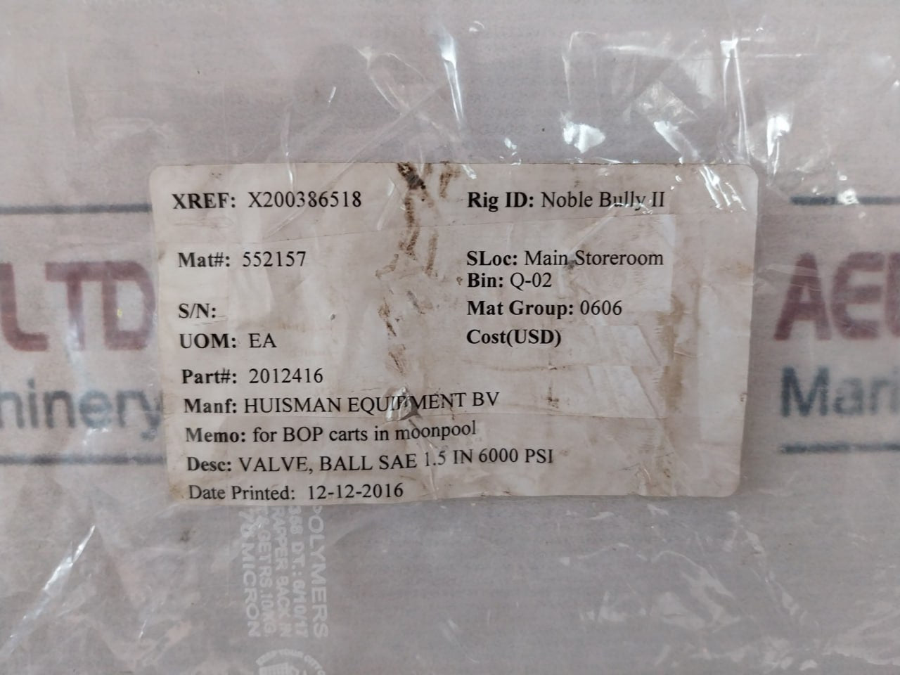 Pister SKH-DN40 Ball Valve 1.5 In 6000 PSI DN40, X200386518