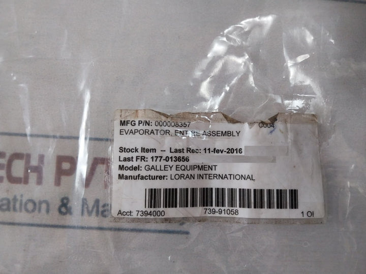 Loran C11162150120001r5 Evaporator 000008357 C004 7394000 739-91058 1oh