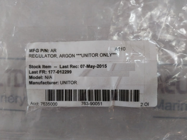 Unitor 510 Ar/co2 Pressure Regulator 0-400 Bar/0 – 5800 Lbf/in2 Class 0