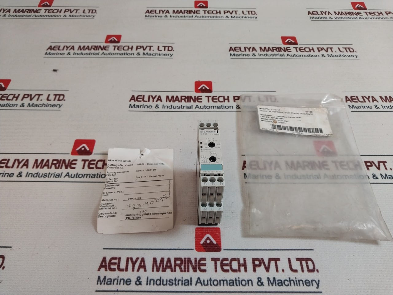 Siemens 3ug4513-1br20 Phase Monitoring Relay 21037161 Gb14048.5/50hz 690v