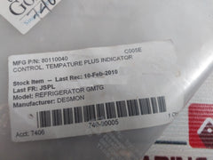 Desmon 80110040 Gold Line Control Panel Temperature Indicator