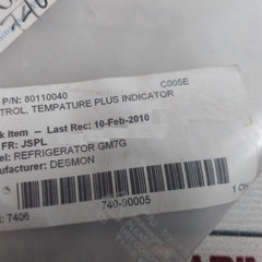 Desmon 80110040 Gold Line Control Panel Temperature Indicator