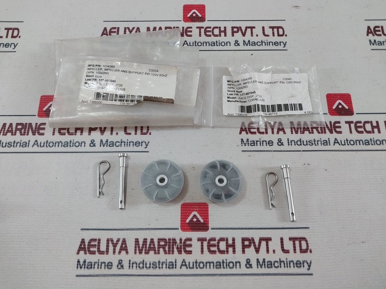 Cornelius 1004260 Impeller Ans Support Pin 120v 60hz