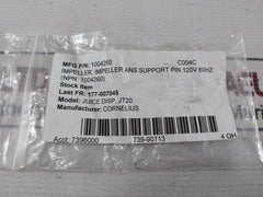 Cornelius 1004260 Impeller Ans Support Pin 120v 60hz