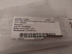 Cornelius 1004260 Impeller Ans Support Pin 120v 60hz
