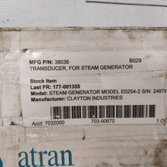 Viatran 343arg Pressure Transducer 38036 0...300 Psig, 4...20 Ma