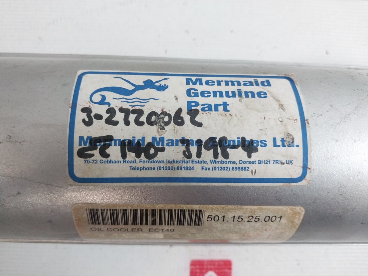 Bowman Ec140-3198-4 Oil Cooler 501.15.25.001