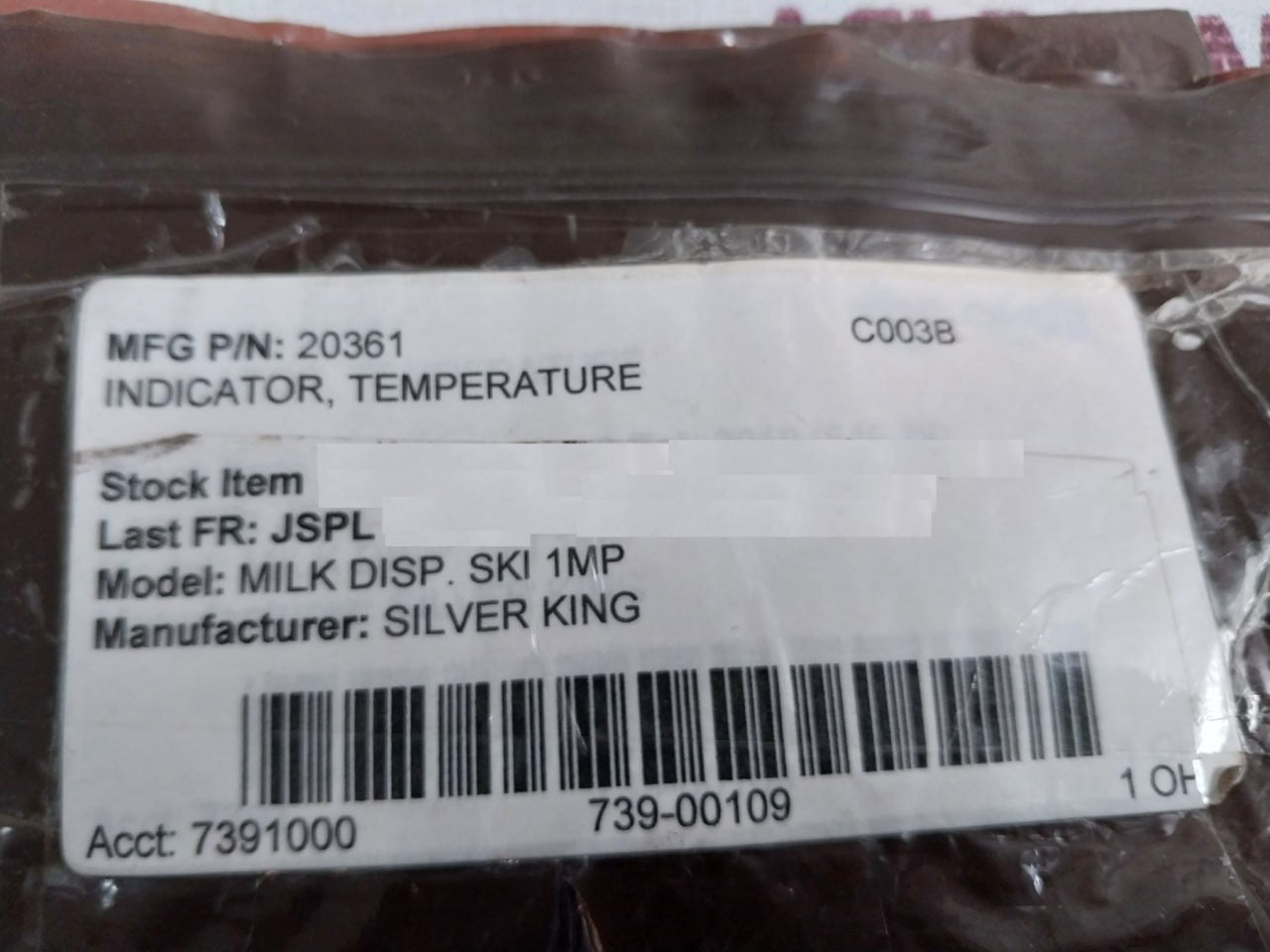 Nsf Component Model Ru Thermometer 20361