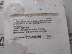 Subsea 05-4834-t Pressure Gauge Panel Mount 0-10,000 Psi
