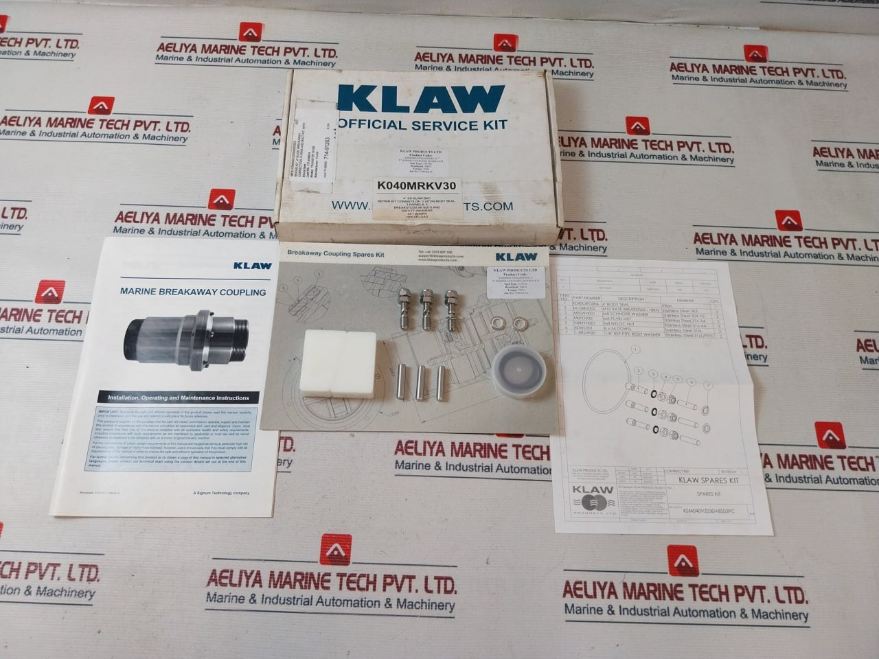 Klaw Ksm040vz030abs03pc-s Breakaway 4” Marine Coupling Spares Kit