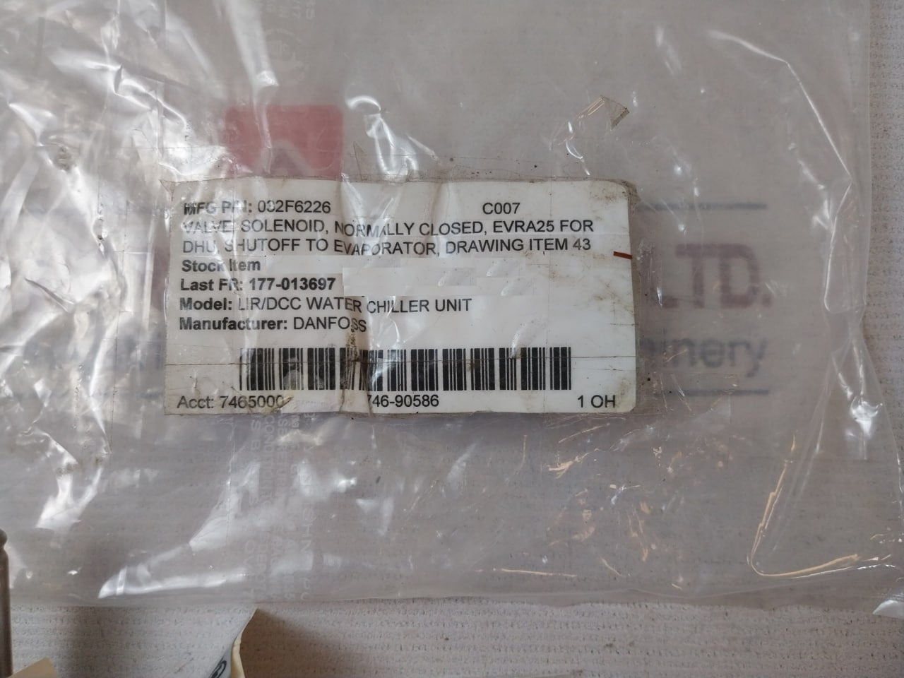 Danfoss Evra 25 Refrigerant Solenoid Valve 032f6226 21bar Ac 14bar Dc 610psig