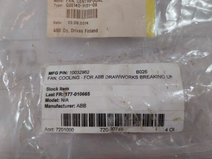 Ebmpapst G2e140-pi51-09 Inverter Cooling Fan 230v 0.78/0.97a