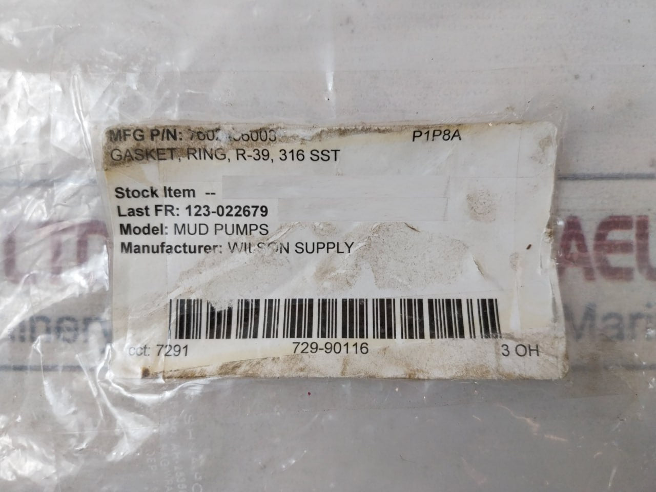 K&w R-39 Oval Ring Gasket 316 Sst