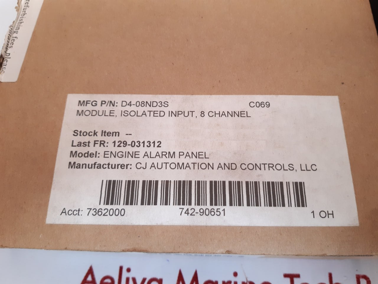 AUTOMATION DIRECT D4-08ND3S Input module 24-48VDC - Aeliya Marine Tech