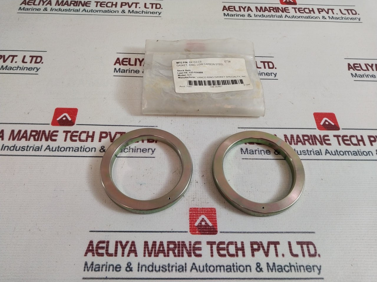 Vanco Bx-153-s-4 Gasket Ring Bx153-cs 6a0003
