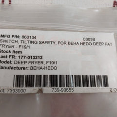 Lot of 4x Stem 860134 Tilting Safety Switch for Deep Fryer
