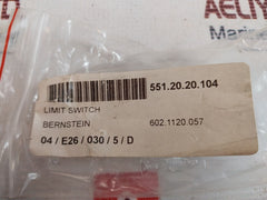 Bernstein Gc-u1Z Hiw Limit Switch 10A 500V Ac Ip65 Kc2