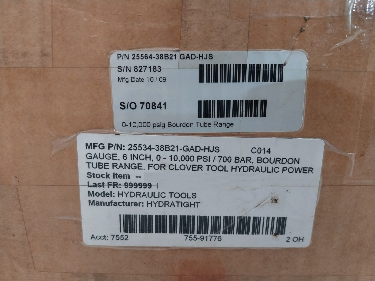 Hydratight 25564-38B21 Gad-hjs 6 Inch Gauge For Hydraulic Pump 700Bar U062242900