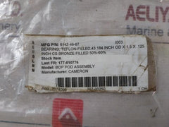 Cameron 6142-46-67 Bearing Teflon-filled 43.184 Inch Od X 1.5 S