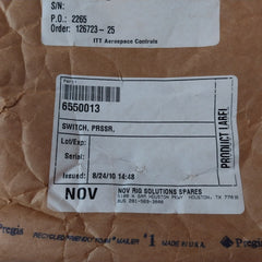 Itt 132p49c6bh Adjustable Pressure Switch 20 To 80 Psig Ip66