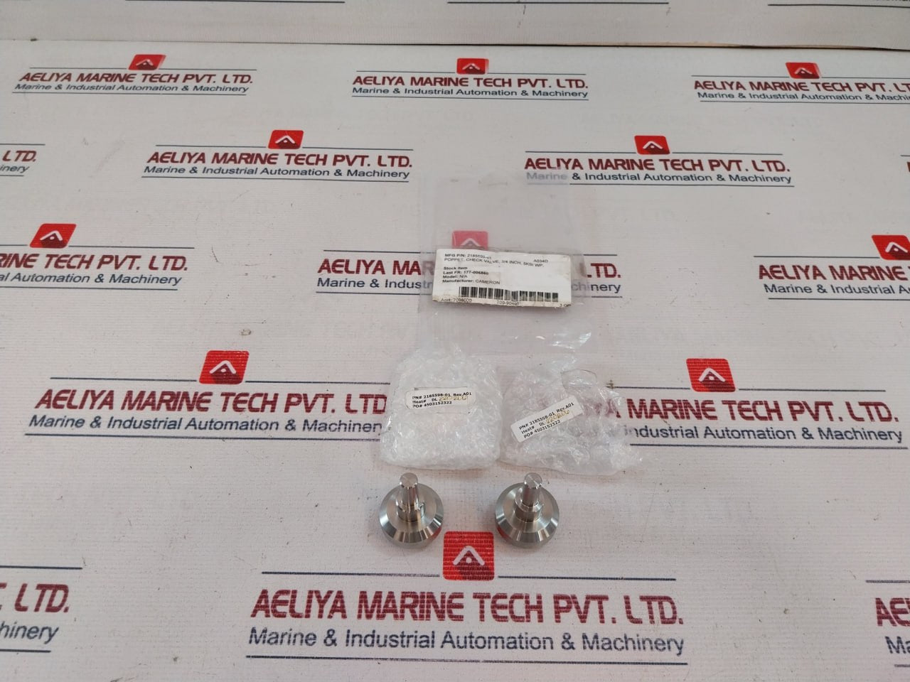 Cameron 2185598-01 Poppet Check Valve 3/4 Inch 5ksi Wp Rev.a01