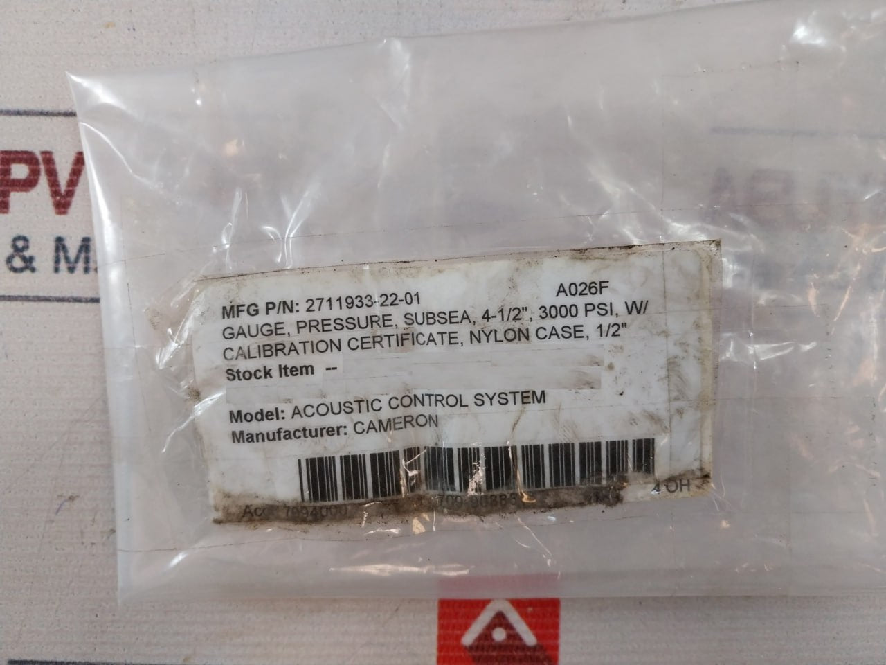 Span 0-3000 PSI Pressure Gauge 0-200 Bar Acoustic Control System