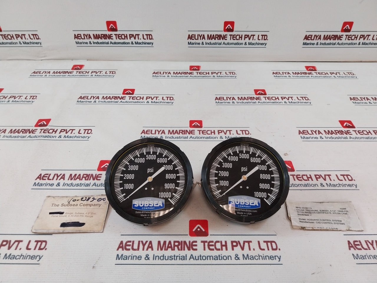 The Subsea 05-4834-t Pressure Gauge Panel Mount 0-10000 Psi