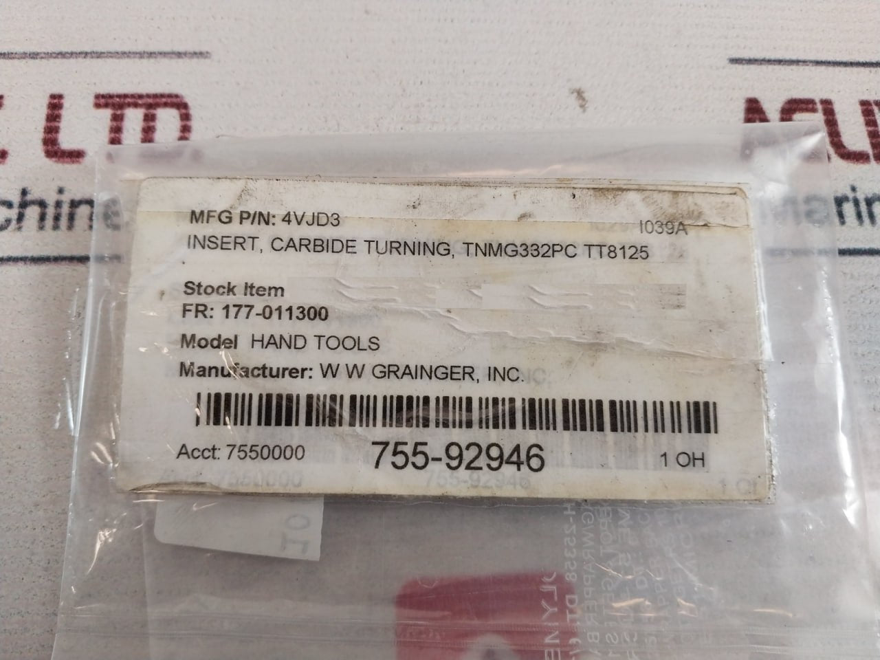 Ingersoll TNMG332 Pc TT8125 Turning Insert Carbide (1 Box = 10PCS)