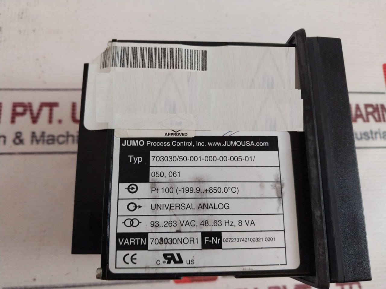 Jumo Dtron 04.1 Temperature Controller 93-263vac, 48-63hz, 8va