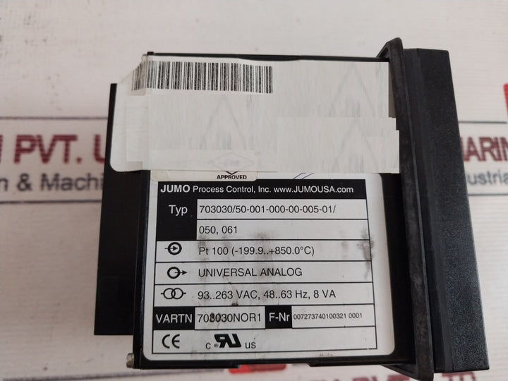 Jumo Dtron 04.1 Temperature Controller 93-263vac, 48-63hz, 8va