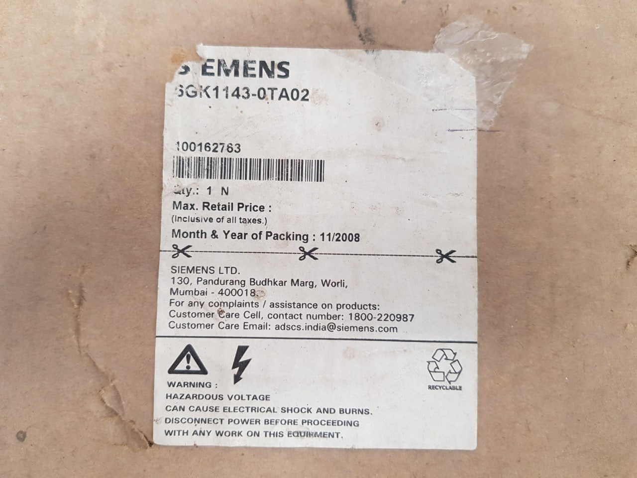 Siemens 6gk1143-0ta02 Communication Processor