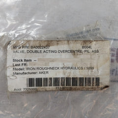 Oil Control 05420510043500A Hydraulic Valve