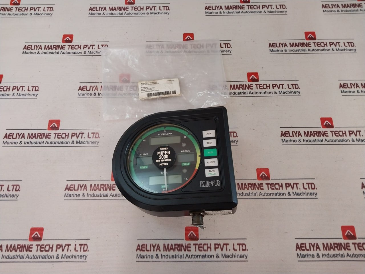 Aadi-mipeg Di-130 P02 000 Safe Load Indicator Crane Monitoring Display System