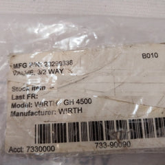 Hydac Gz45-2xe 3/2 Way Hydraulic Valve 24vdc, 210 Bar, R901269668
