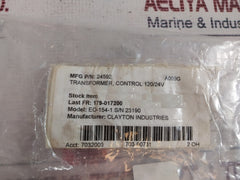 Honeywell At72D Control Transformer 24V Nema Type D 120V 50/60Hz 39 Va